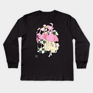 Flamingo Kids Long Sleeve T-Shirt